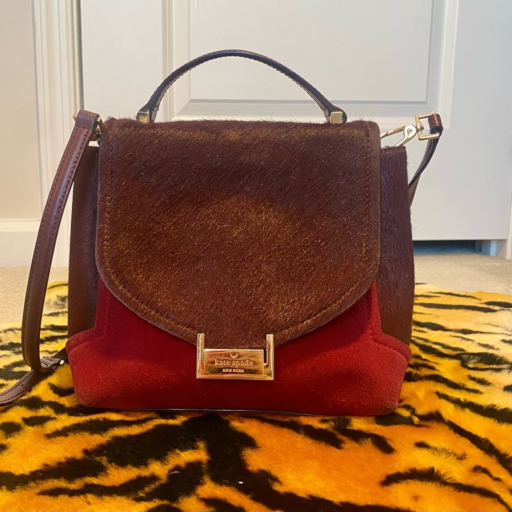 Kate Spade Burgundy Suede Bag